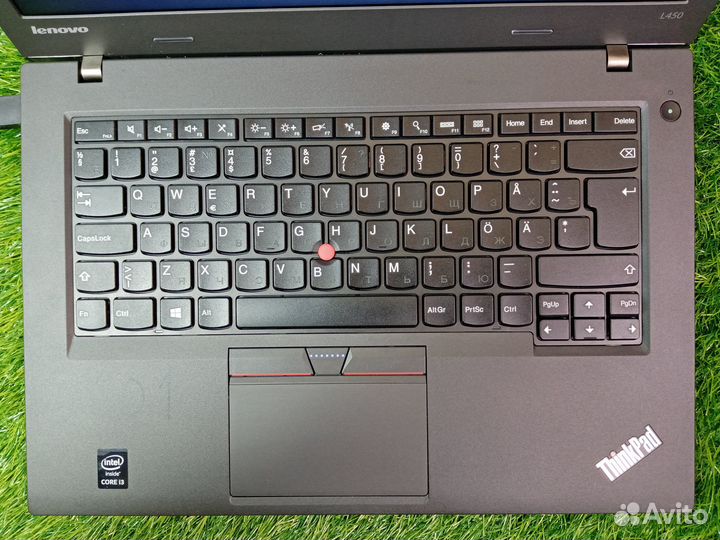 Ноутбук lenovo thinkpad l450 i3/4gb/ssd128gb/hd14