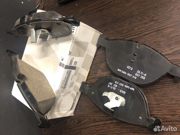 Колодки тормозные передние BMW 34116851269