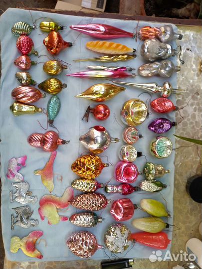 Елочные игрушки. Гирлянда СССР