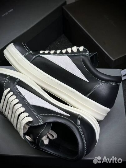 Кеды Rick Owens vans low vintage (кожа)