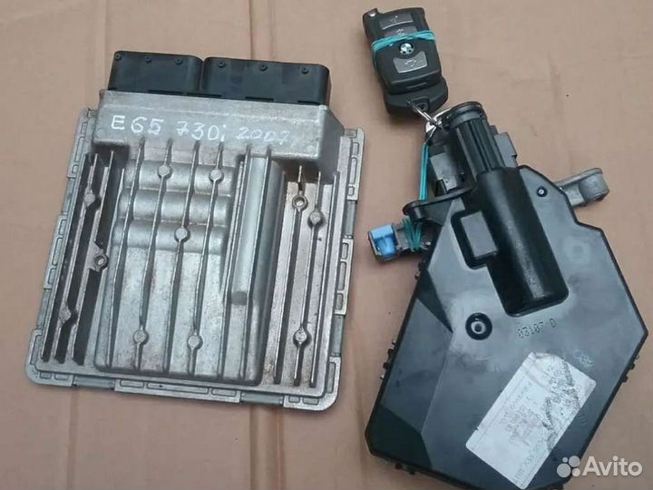 BMW E65 730iL эбу двс MSV70+CAS+Смарт ключ N52 B30