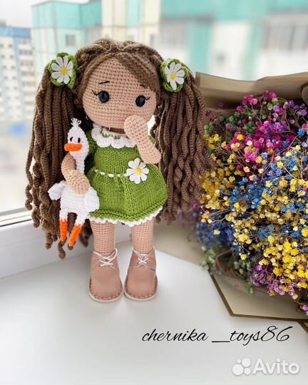 Кукла,вязаная игрушки,интерьерная кукла