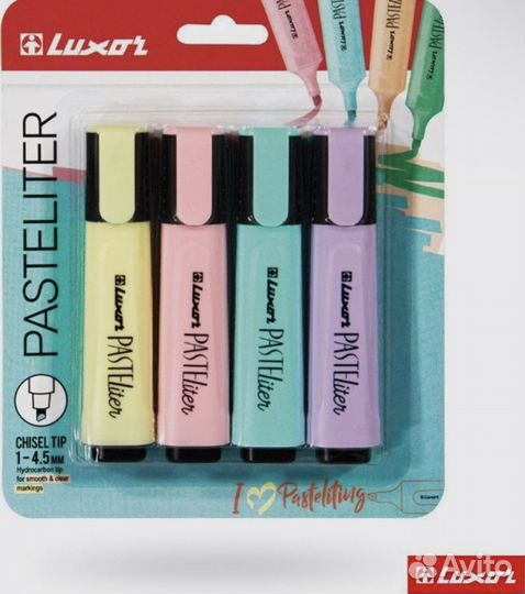 Маркеры тектовыделители Luxor Pasteliter