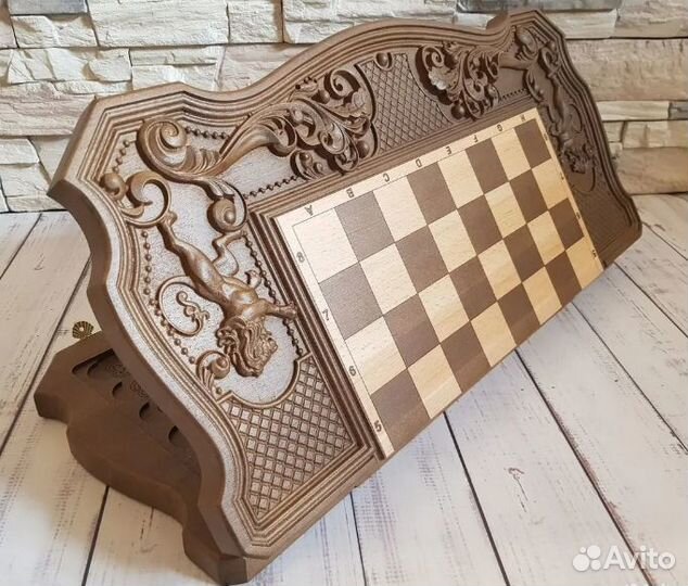 Шахматы нарды шашки 3 в 1 бук