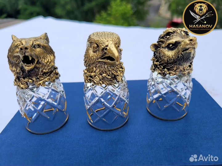 Хрустальные рюмки перевертыши