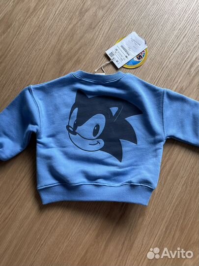 Толстовка кофта свитшот zara оригинал 74 sonic