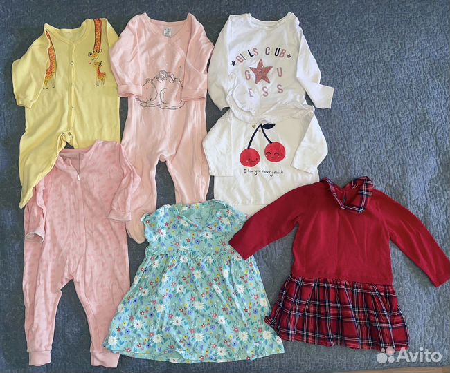 Вещи пакетом на девочку 56-80 размер (с 0 до 1.5г)