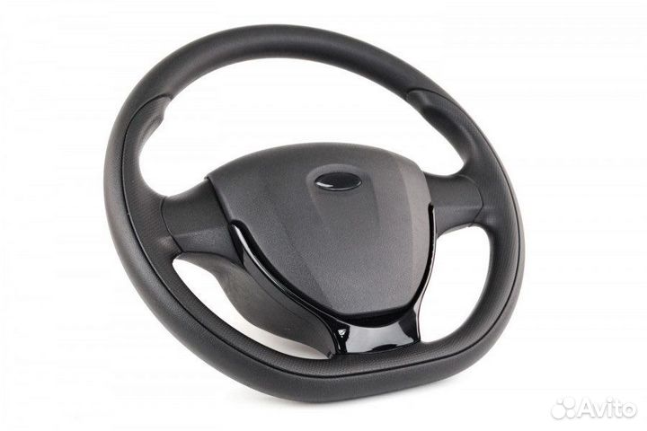 Руль С черной лаковой вставкой В стиле приоры