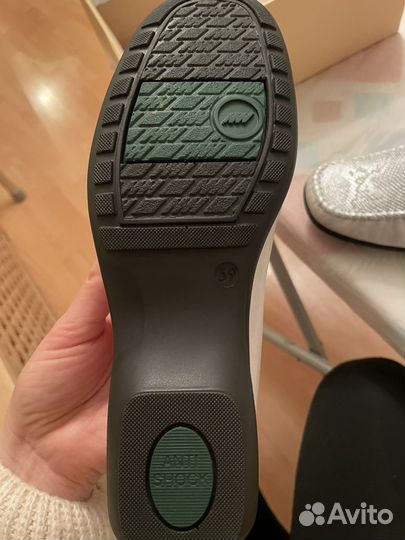 Мокасины Jurgen Hirsch 39 из блестящей кожи кожа