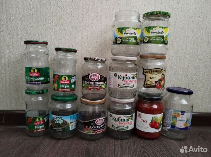 Банки стеклянные разные