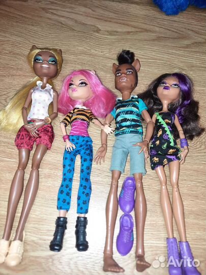 Монстер Хай Клео,Рошель,Гулия,Френки,Спектра,Вульф