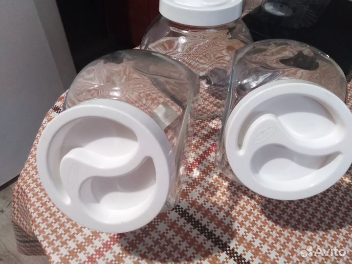 Банки для сыпучих продуктов стекло