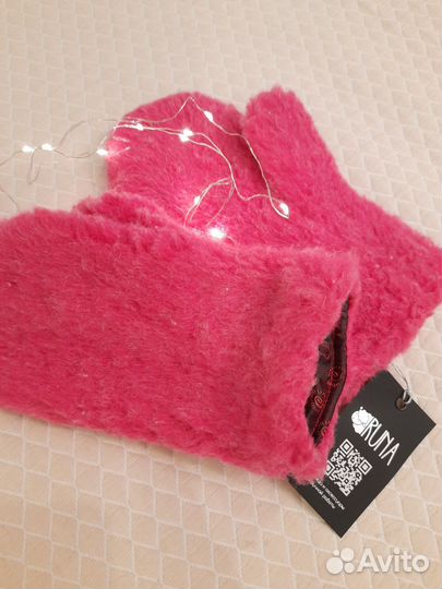 Варежки из эко-меха (шерсть нат.)