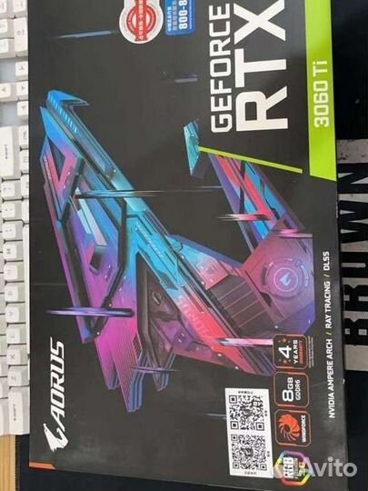 Видеокарта Aorus rtx3060ti 8Gb Elite LHR