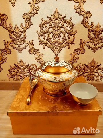 Набор супница с пиалами и блюдцами на 6 персон