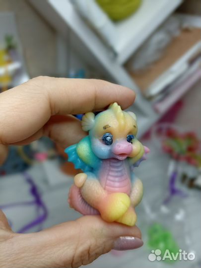 Сувенирное мыло ручной работы дракончики