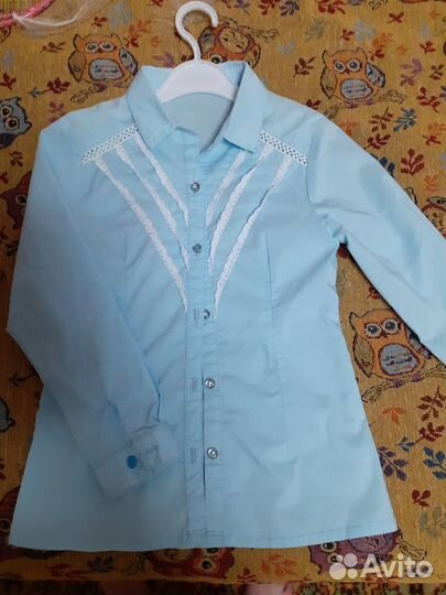 Блузка школьная 128