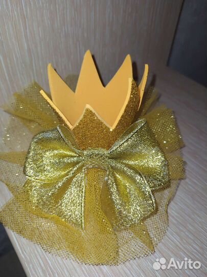 Корона для золотой рыбки, принцессы на зажиме