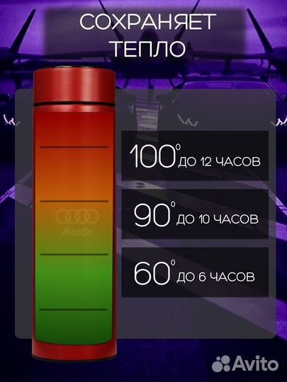 Сенсорный термос с датчиком температуры Рено