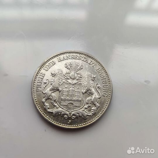 2 марки 1908 Гамбург
