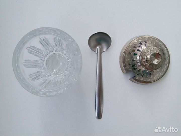 Горчичница с ложкой СССР