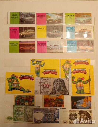 Вкладыши от жвачек Bubble Mayfair 99шт (нет №2)