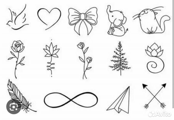 Модель на мини тату расходники