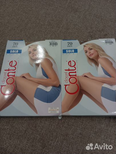 Колготки 70 ден новые, размер 2(комплект 2пары)
