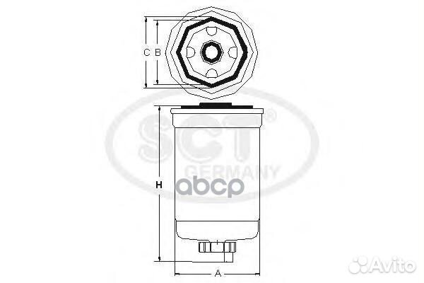 Топливный фильтр iveco trucks st477 SCT