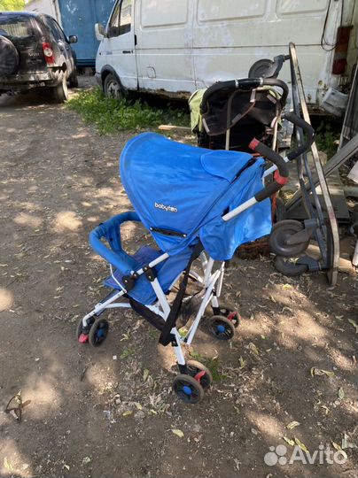 Коляска прогулка трость