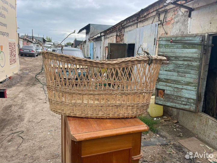 Люлька старинная плетённая