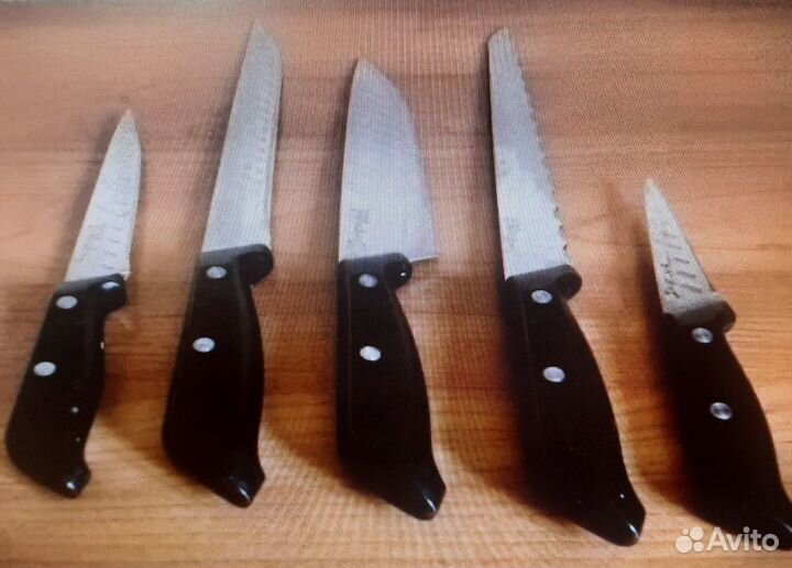 Набор ножей tefal samurai новые на подставке