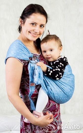 Слинг переноска с кольцами Мамарада