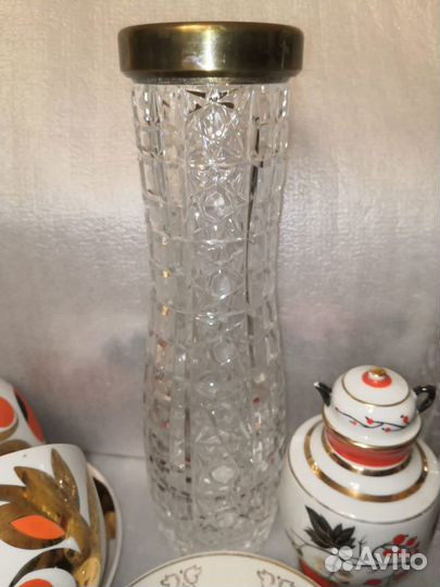 Посуда СССР лфз ваза хрусталь