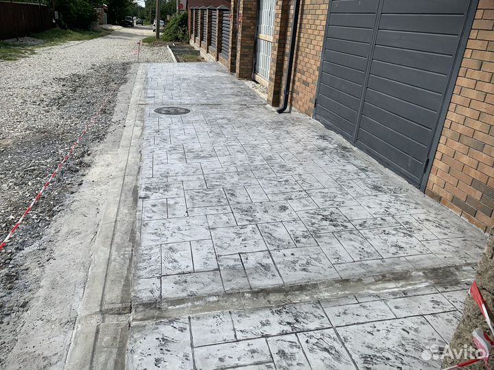 Печатный бетон