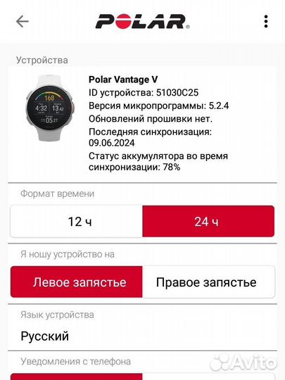 Polar vantage V