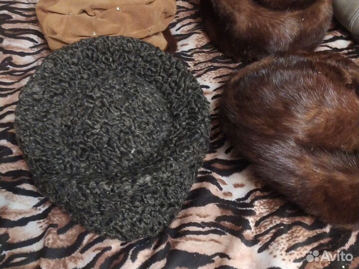 Шапки: норка, каракуль,замша