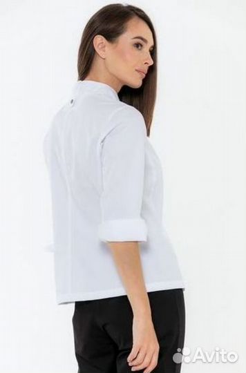 Чёрный китель поварской женский