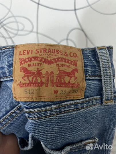 Джинсы levis 514 32/30