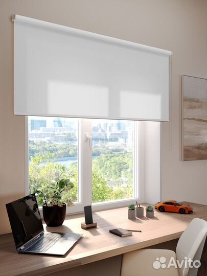 Рулонные шторы Блэкаут Коралловые RAL7617