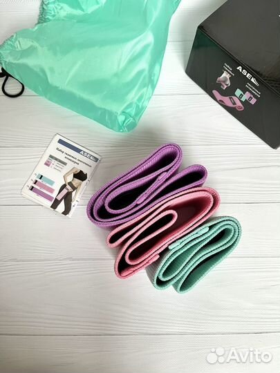 Фитнес резинки тканевые новые