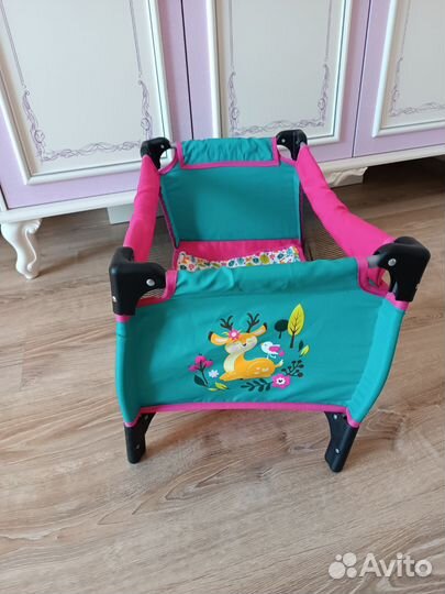 Кровать-манеж для кукол