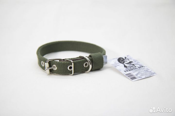 Ошейник двуслойный брезентовый 56 см, 25мм