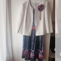 Комплект платье и жакет 56 размер