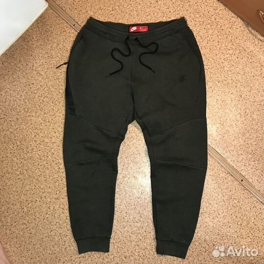 Штаны Nike Tech Fleece хаки оригинал