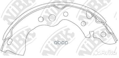 Колодки тормозные барабанные FN0636 NiBK