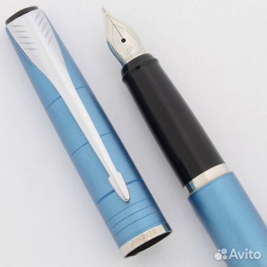 Ручка перьевая Parker Latitude F197, Slate Blue (П