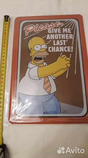 Металлические таблички pin up simpsons