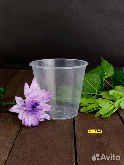 Стаканы пластиковые глянцевые 90 мм