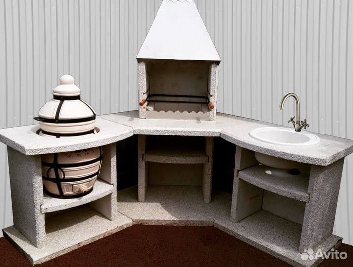 Модульная печь барбекю